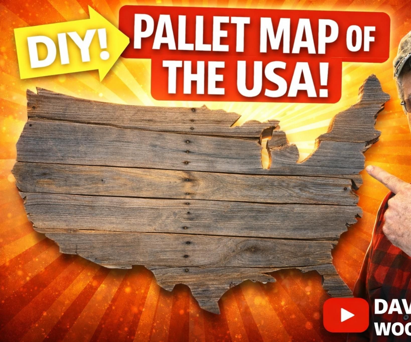 Pallet USA Wall Art