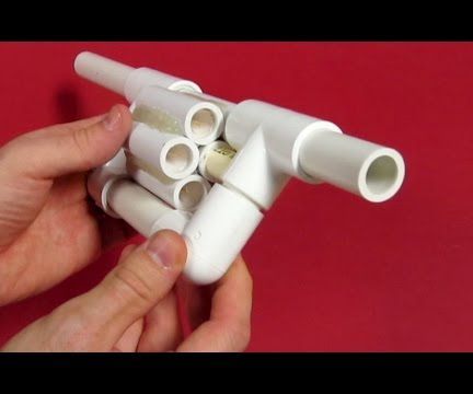PVC Blowgun Revolver - Six Shooter