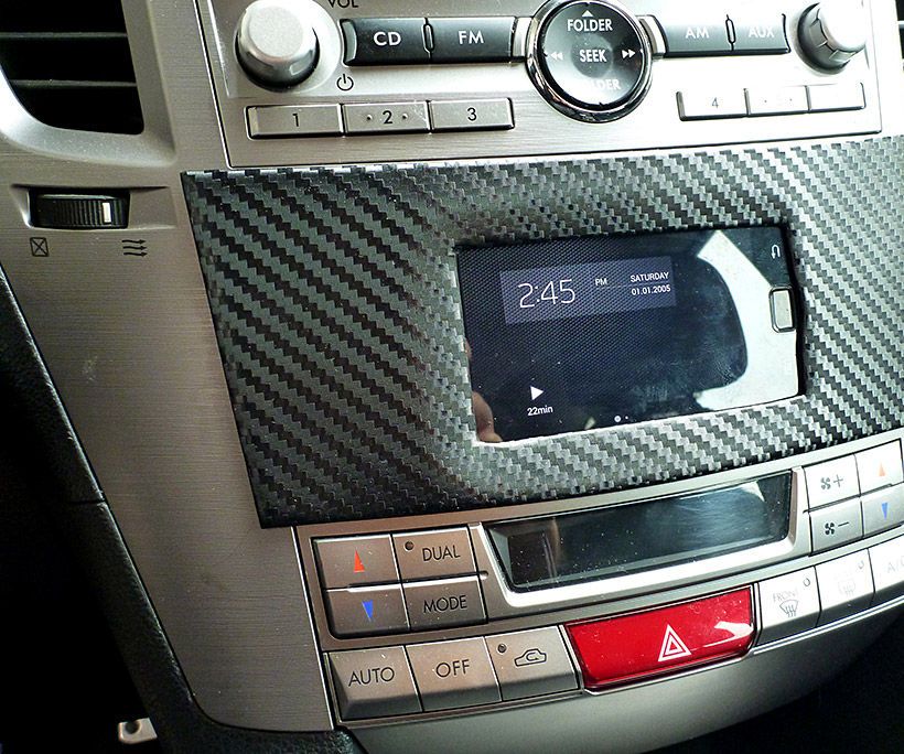 Install Phone Into Car Dashboard Subaru Legacy