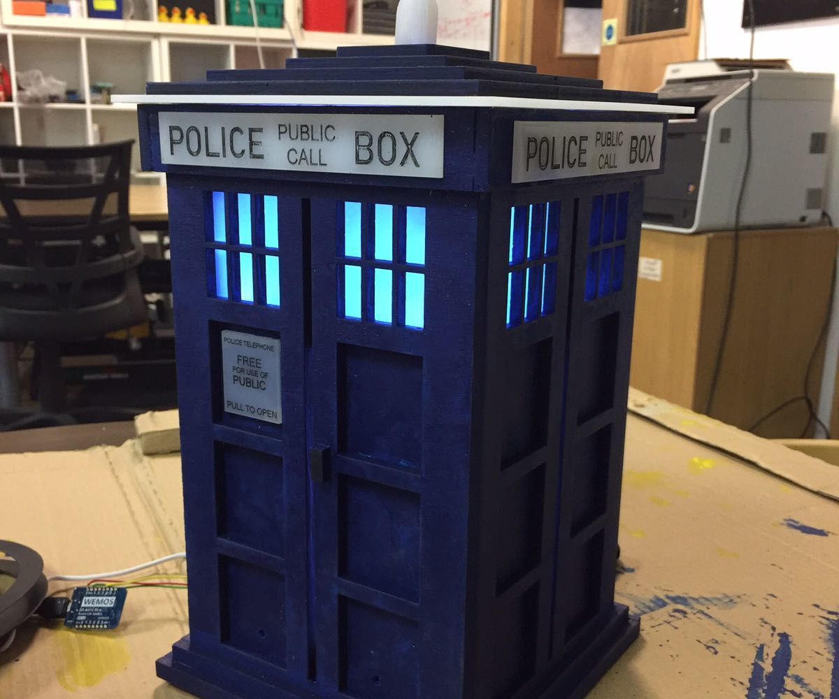 Dr Who Tardis Night Light With Google Assistant 