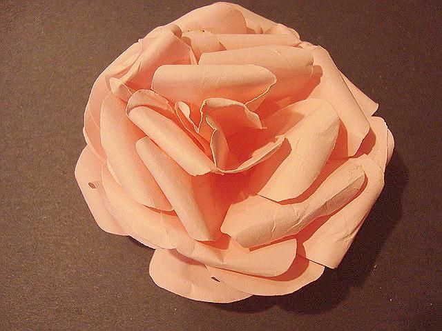 PAPER FLOWERS,  PAPER ROSE FROM COMPUTER PAPER