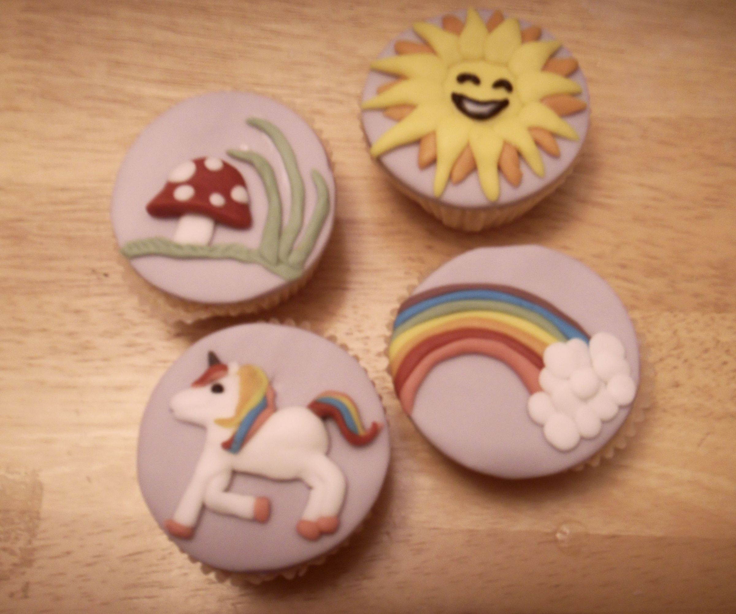 Rainbows and Unicorns Cupcakes