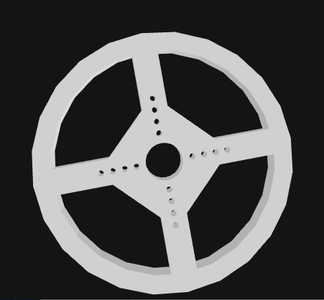 3D Servo Cart and Wheels