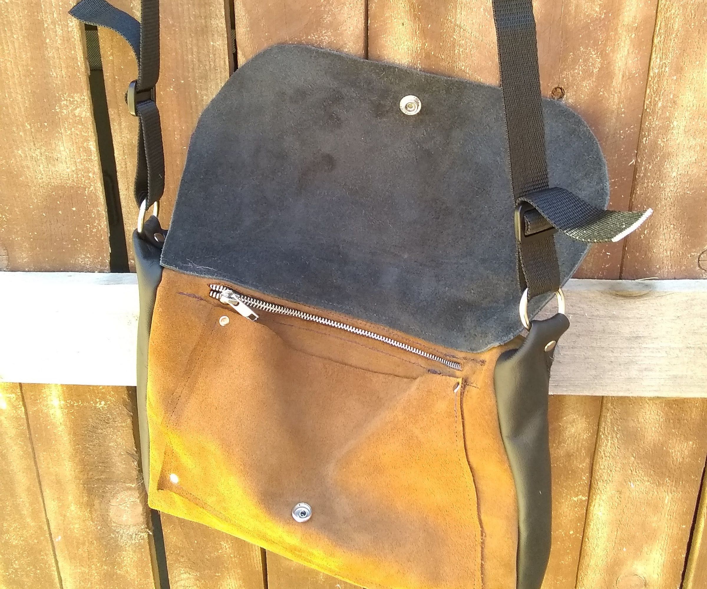 Leather and Suede Bag