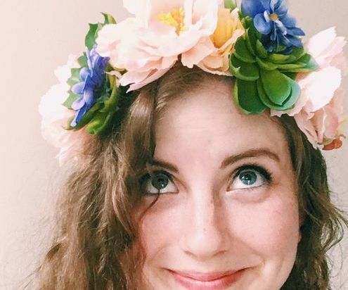 Flower and Succulent Crown Using a Headband and Thumbtacks!