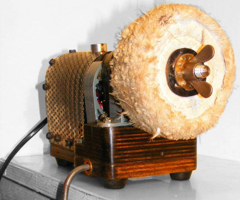 Steampunk Direct Drive Rotary Buffing Machine Powered by Dyson With Retro 80s Secret