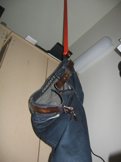 Hang your jeans like Armani Exchange