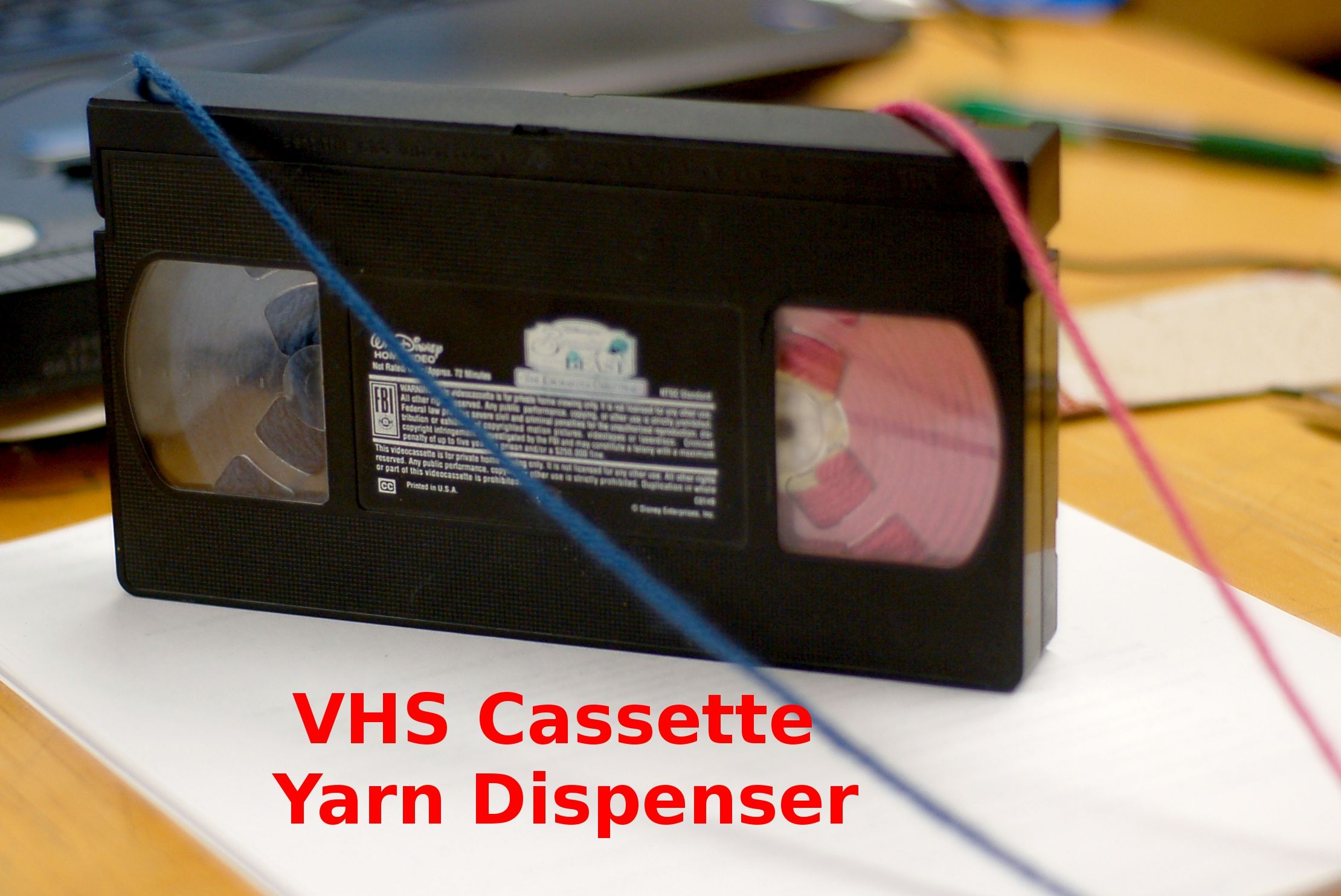 VHS Cassette Yarn Dispenser! 5 Steps (with Pictures) Instructables