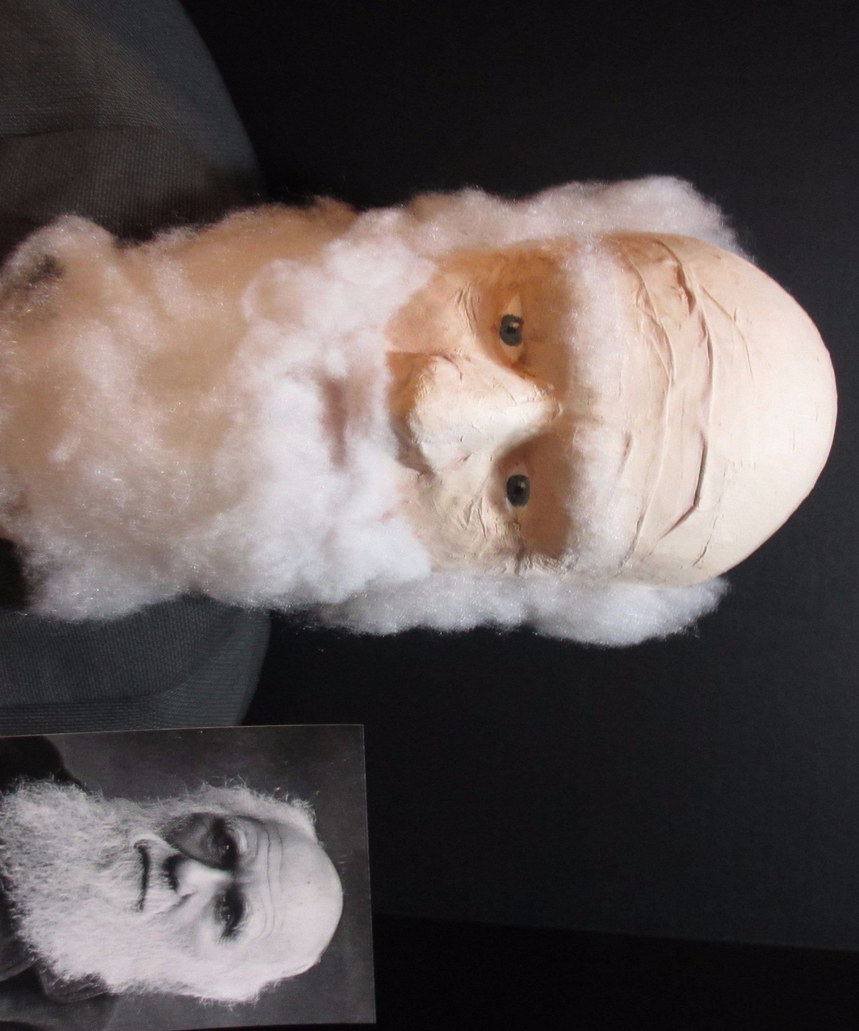 A Life-like Styrofoam Head