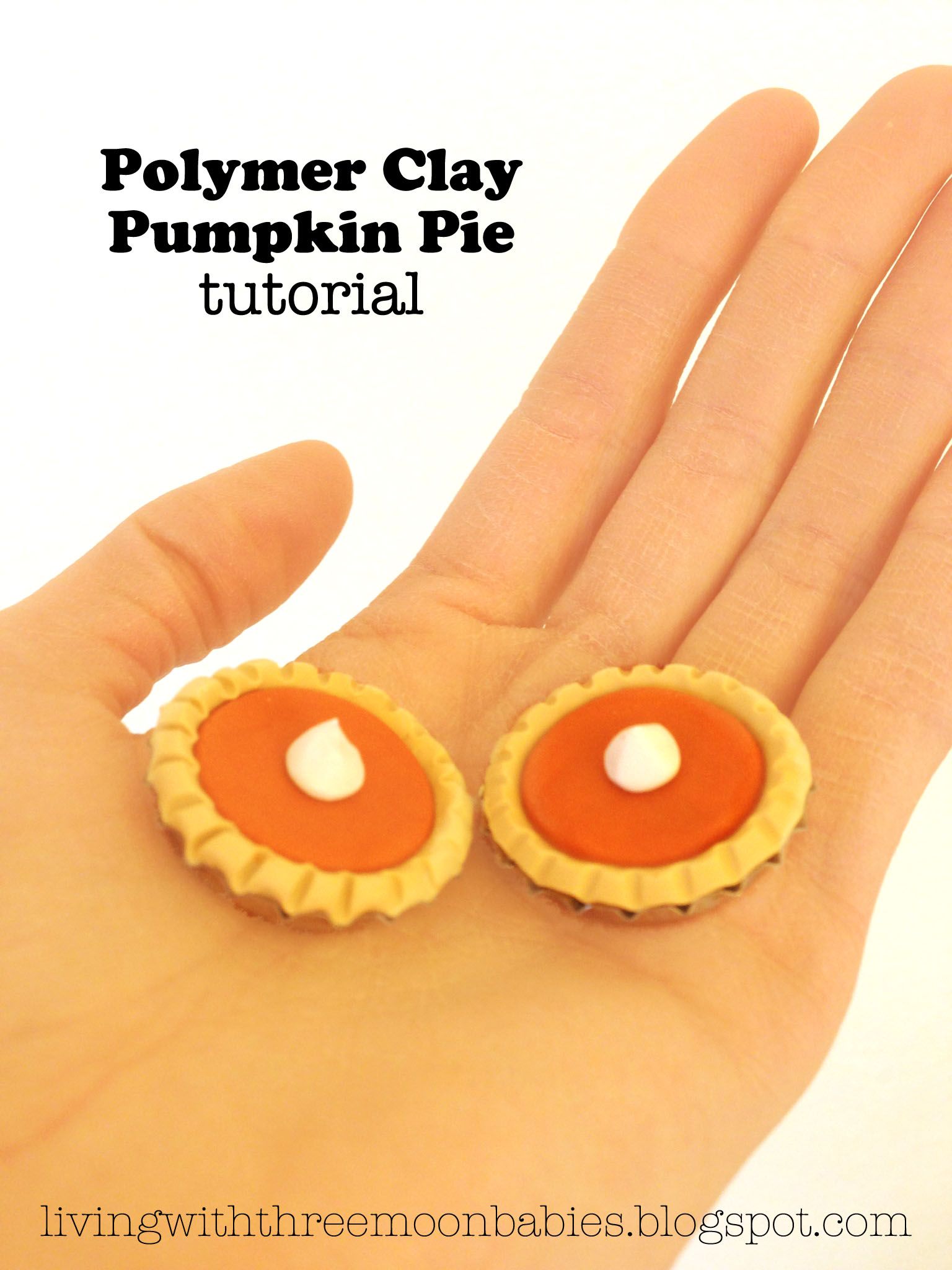 Polymer Clay Pumpkin Pie Tutorial