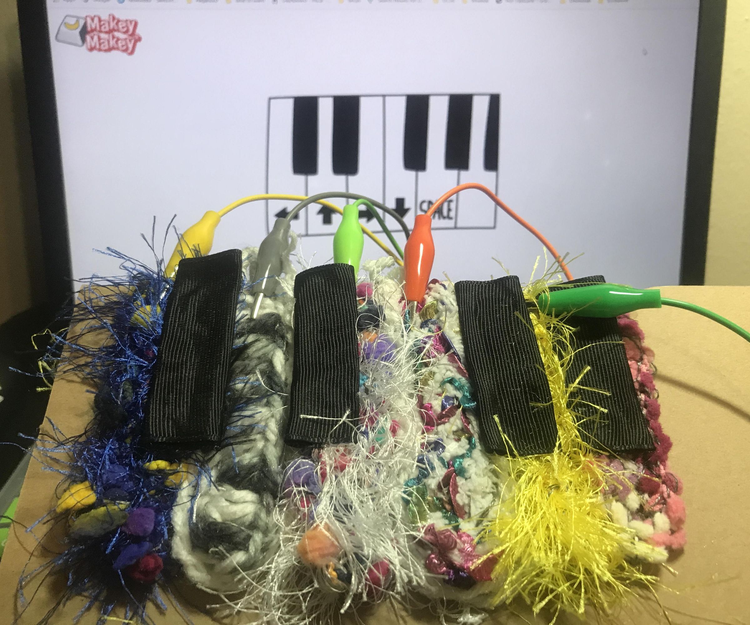 Soft Conductive Crochet Piano