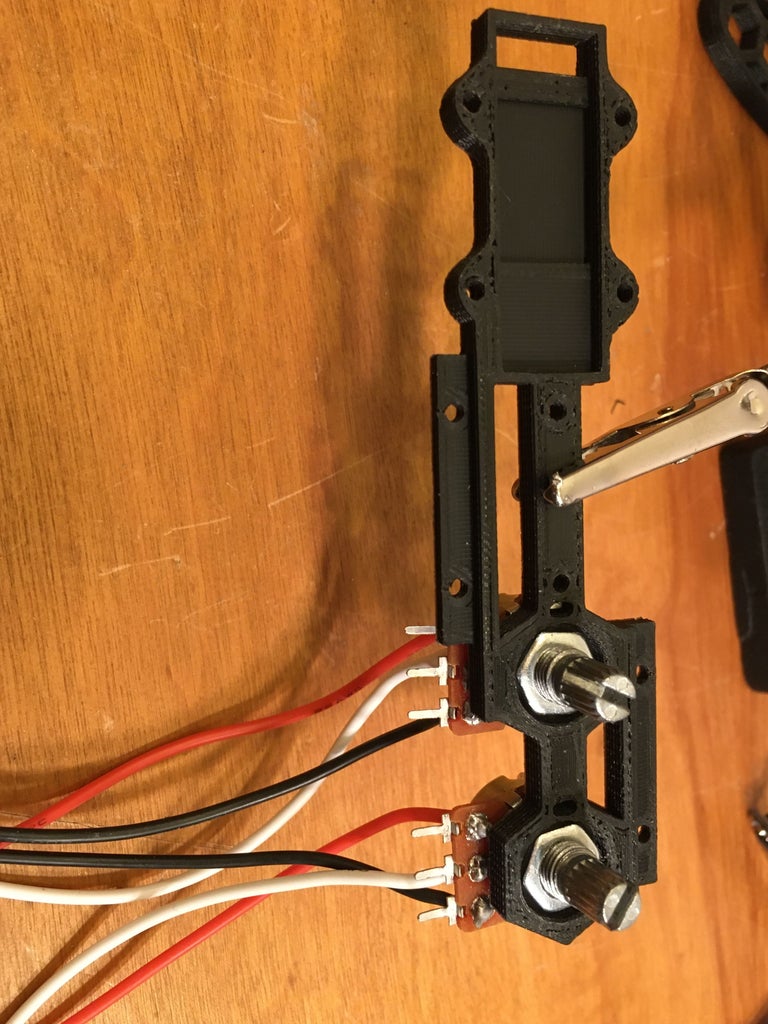 Assembly: Attach the Potentiometers and the OLED Display to the Potentiometer Rack