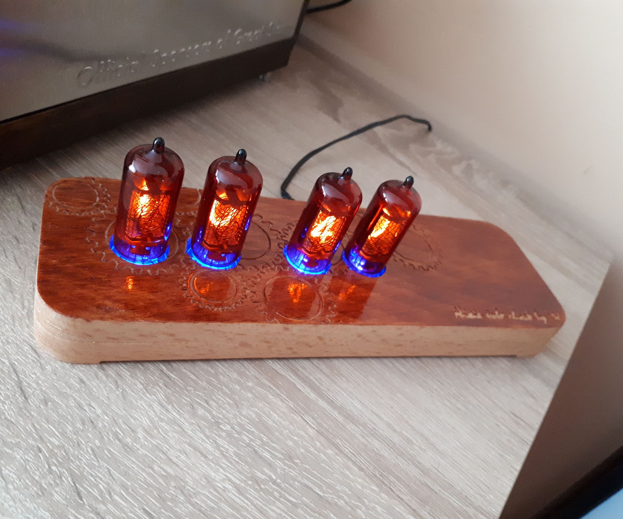 Nixie Clock Box on CNC Machine