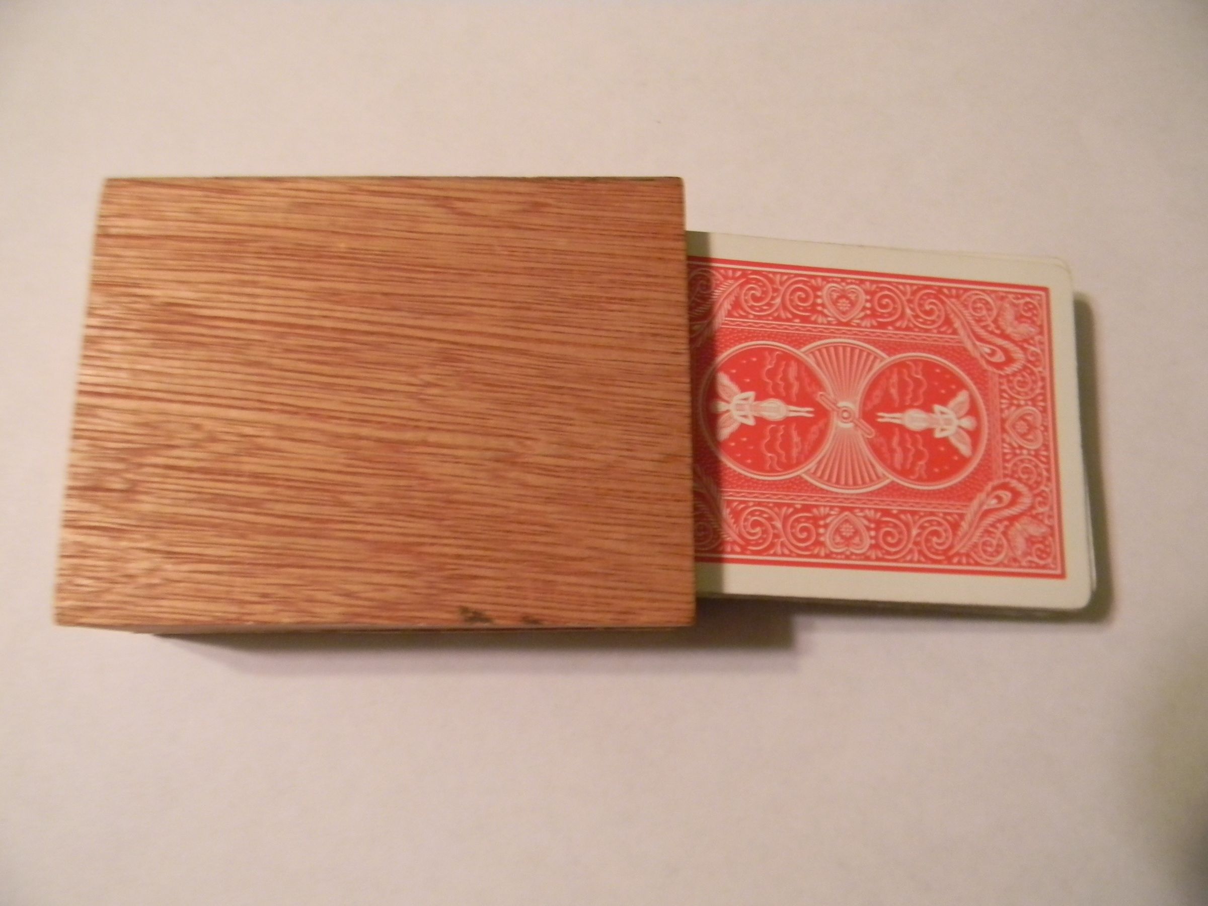 Wooden Playing Card Holder