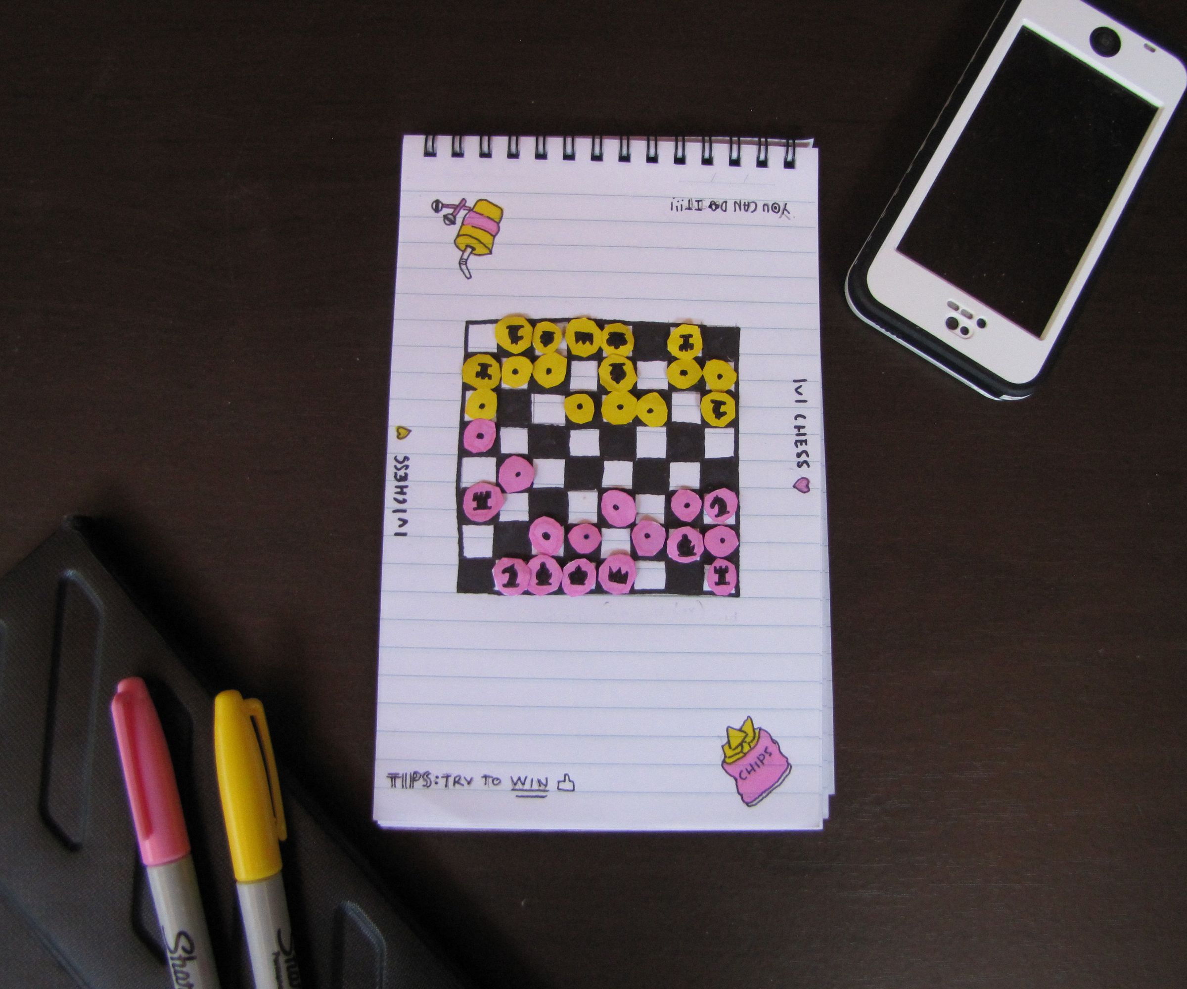 Portable Chess Board Game