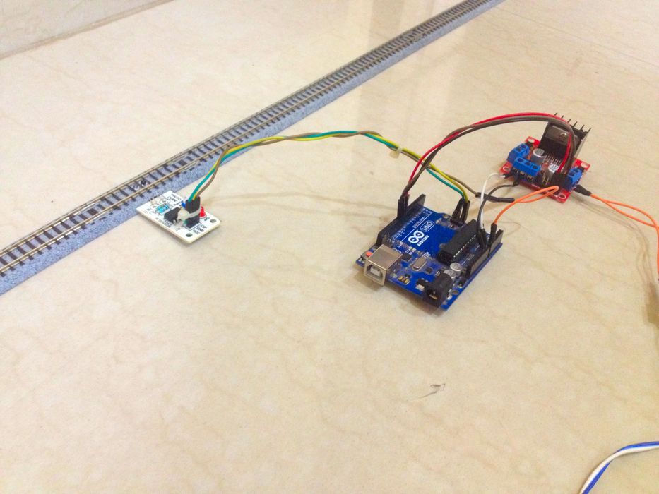 Arduino Slide Rail Control Simple Automated Model Railway Layout | Arduino Controlled : 11 Steps ...