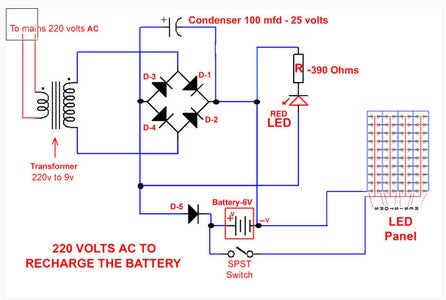 Wireing the Charging Unit Circuit.