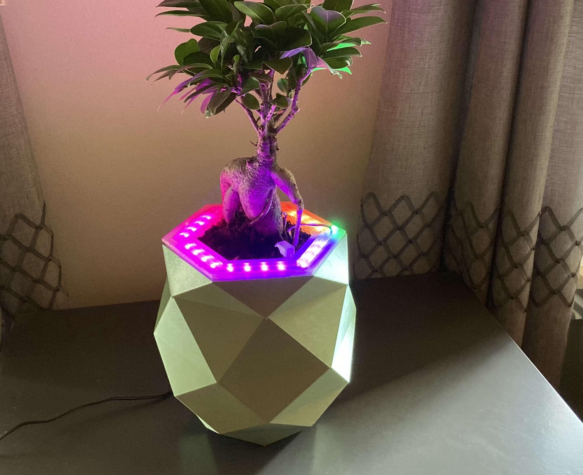 Smart Plant Pot With WS2812B Led Strip 9 Steps (with Pictures