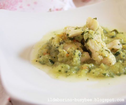 Fish Fillet With Courgette Sauce