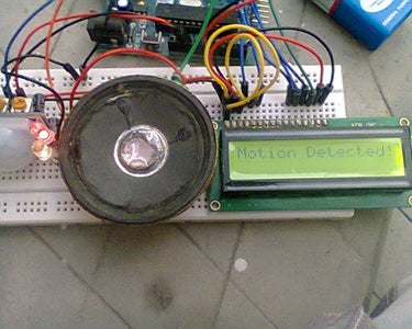 Home Security Alarm or a Motion Detector Using Arduino,P.I.R Sensor and ...