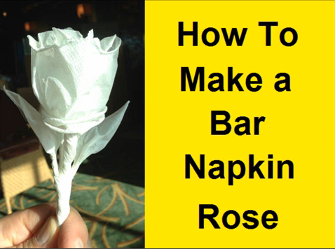 How to Make a Bar Napkin Rose