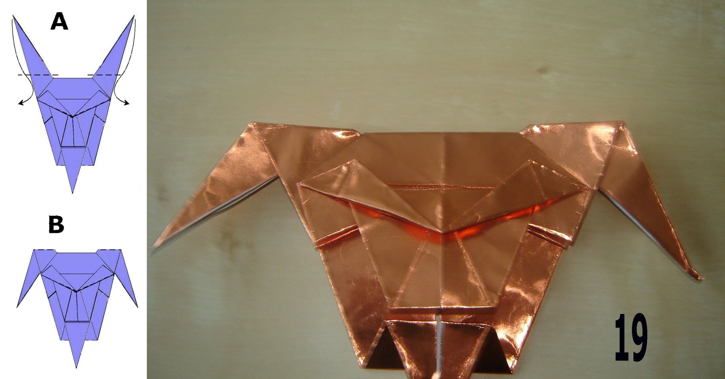Origami Devil Mask : 8 Steps - Instructables