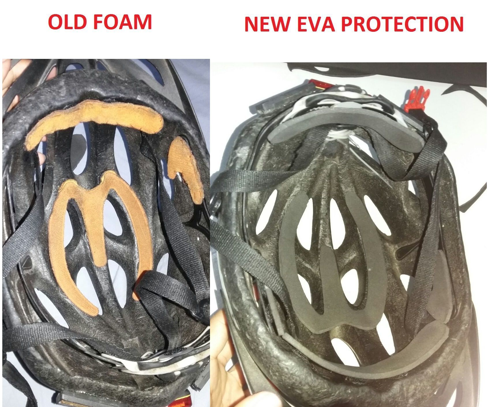 New EVA Protection for Helmet of Cyclists