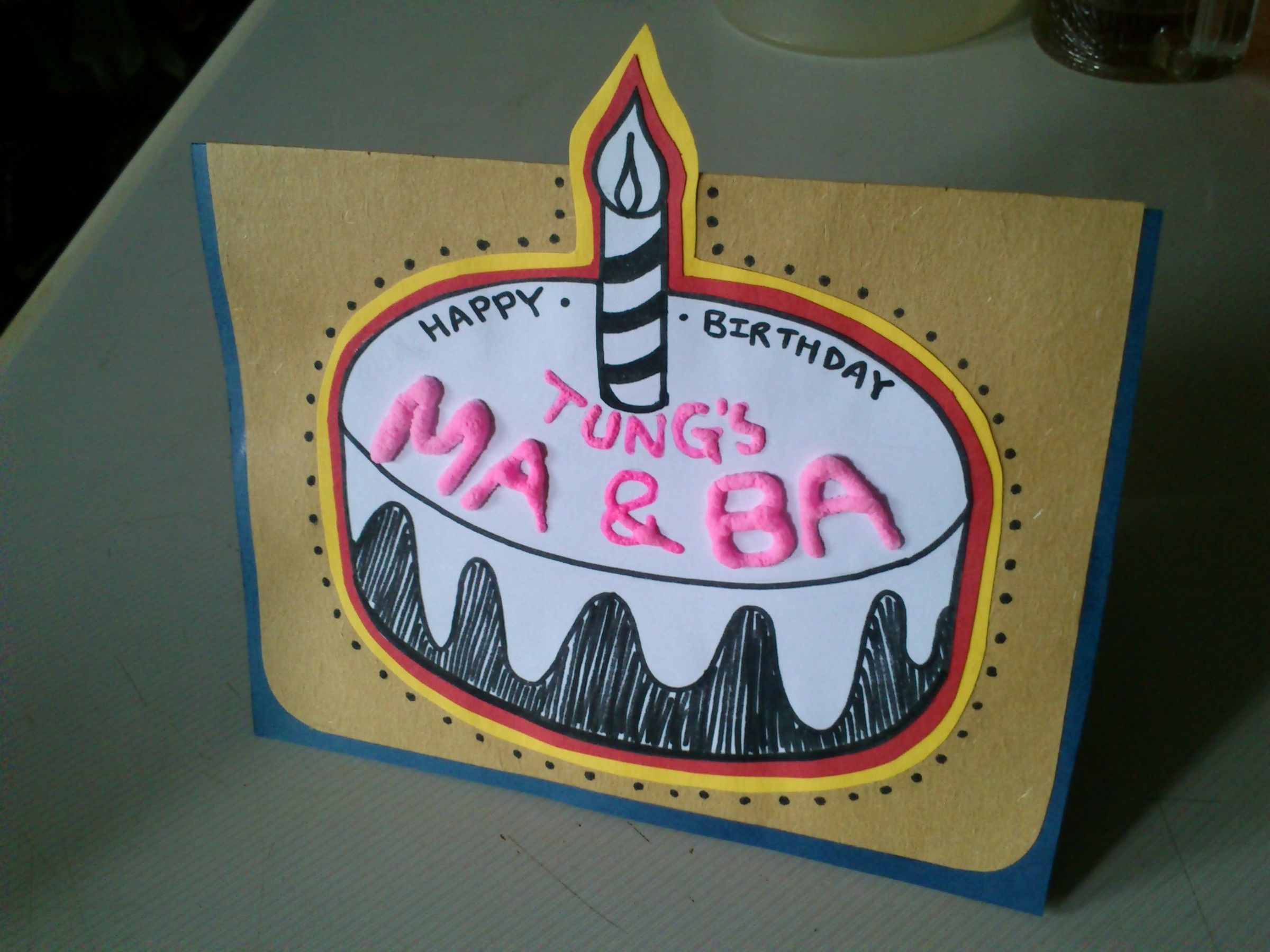 Bake a birthday card~!