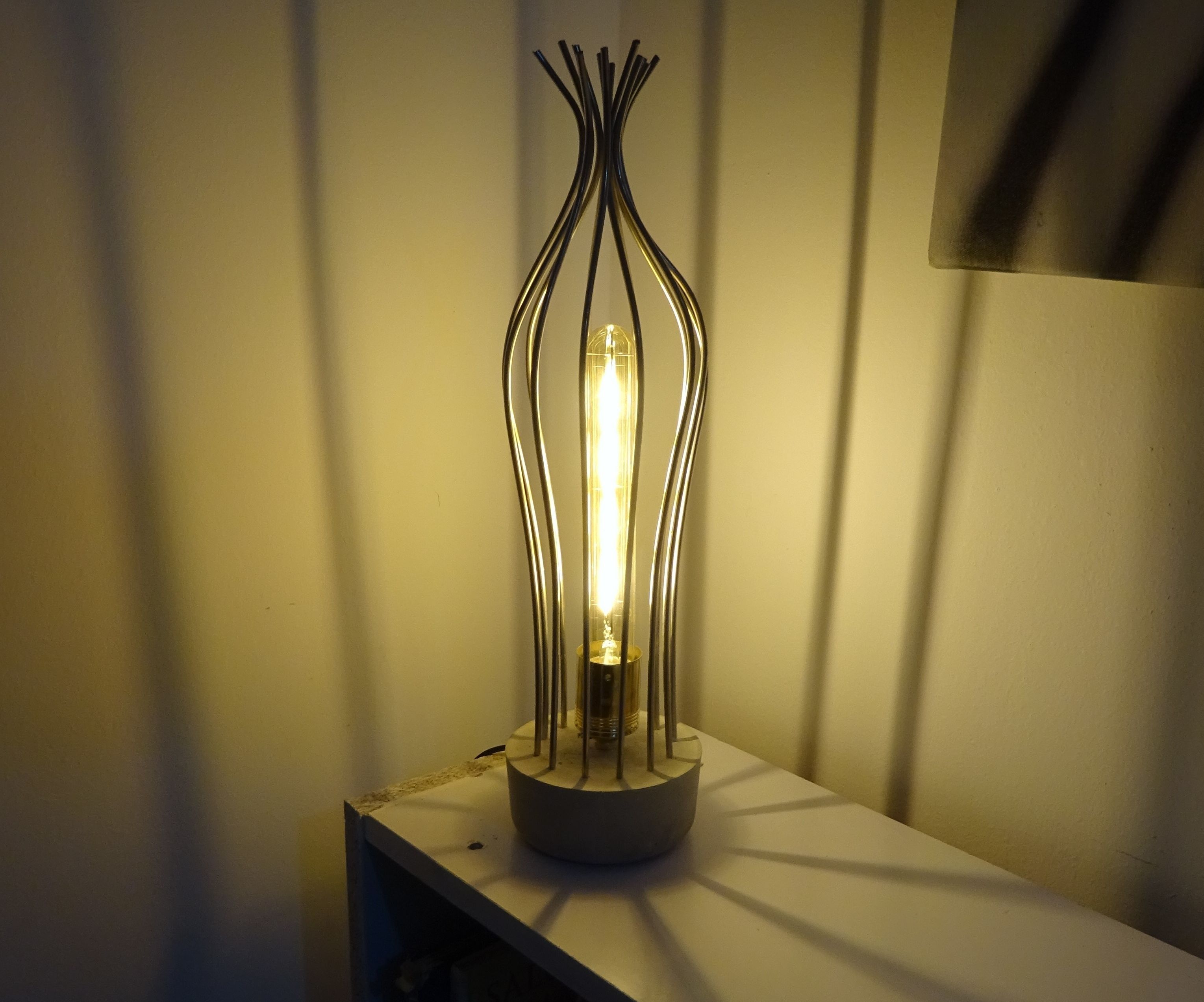 Concrete Base Table Lamp