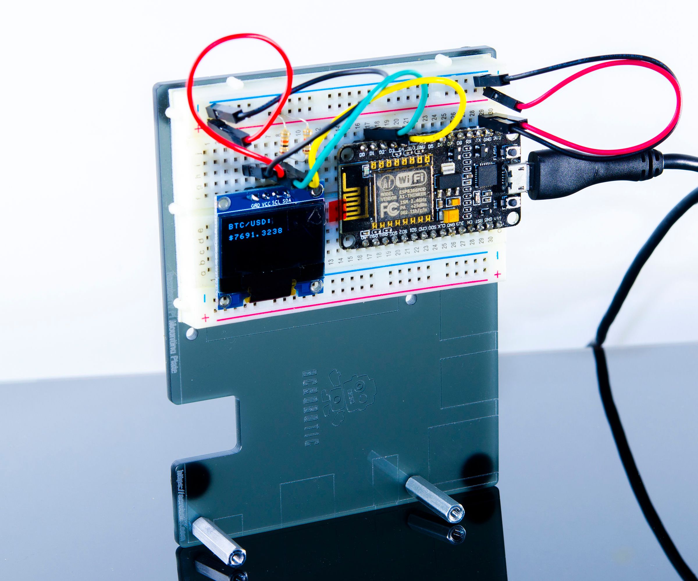 Build a Cryptocurrency Tracker With ESP8266 and Arduino : 6 Steps -  Instructables