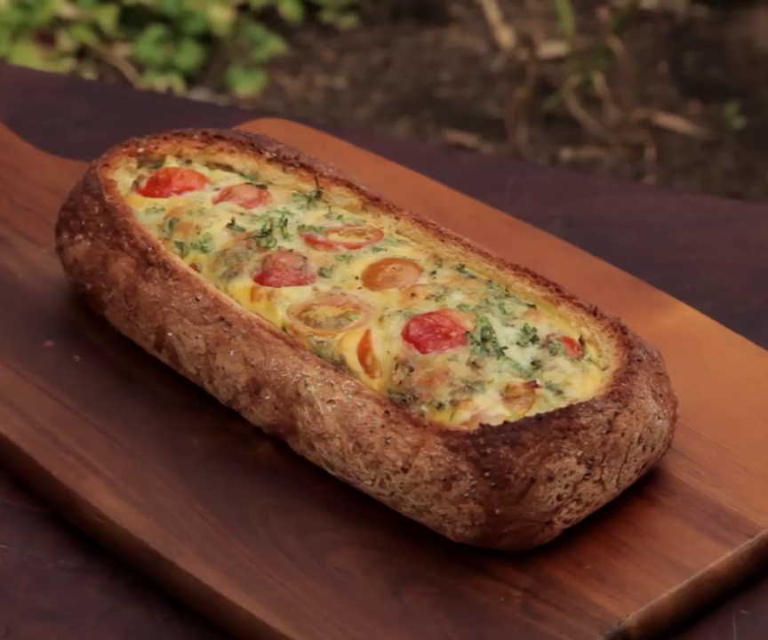 How to Cook a Cheesy Breakfast Boat