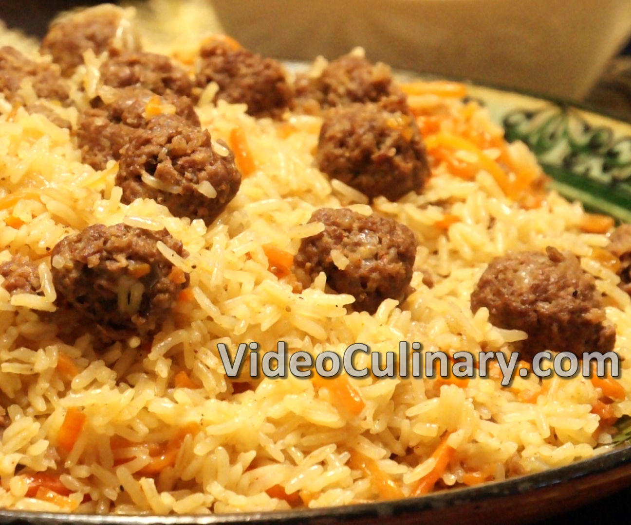 Meatballs and Rice Pilaf - One Pot Meal Recipe