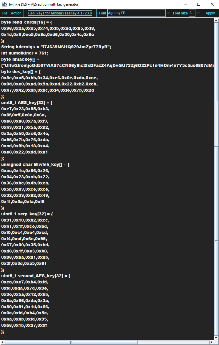 Generate Keys