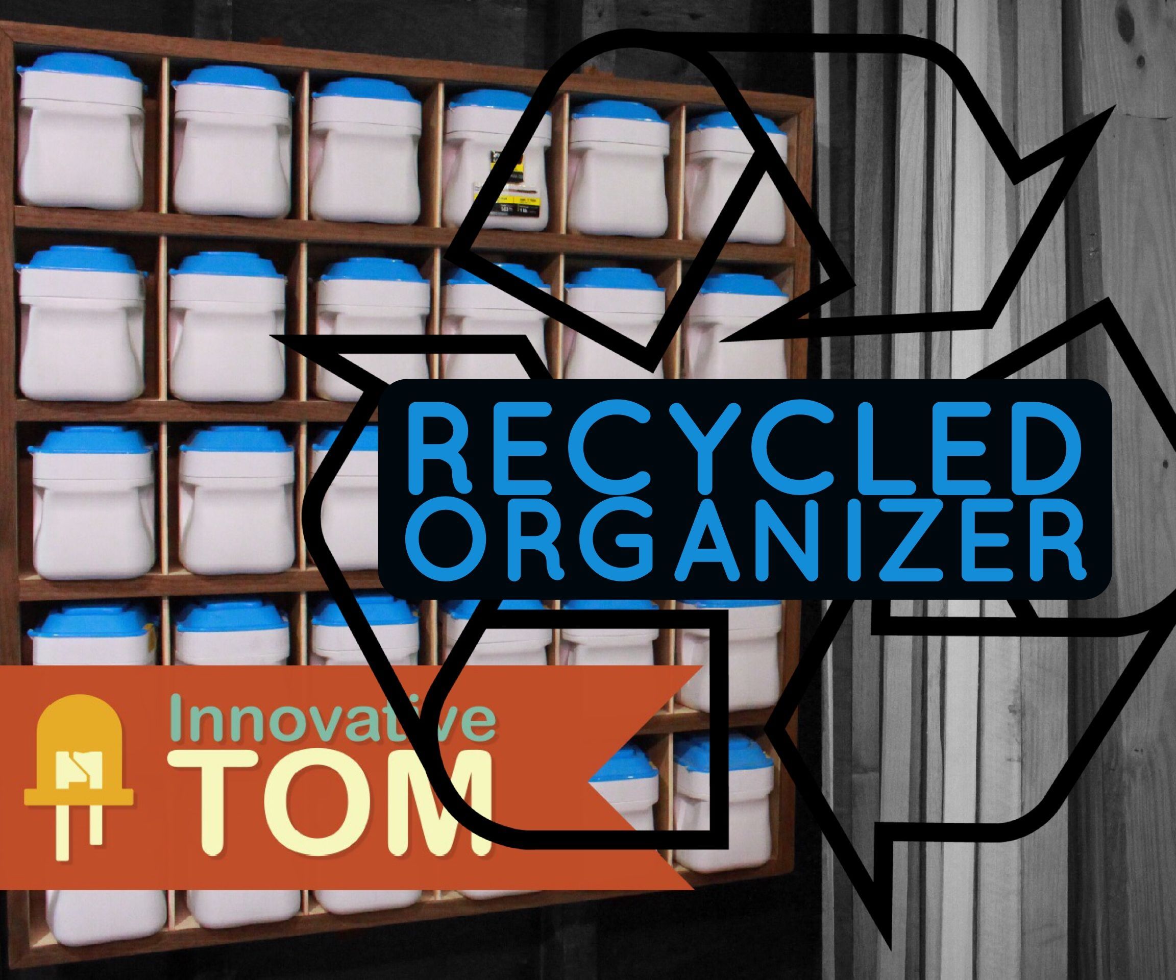 Recycled Hardware & Parts Bin Organizer! 