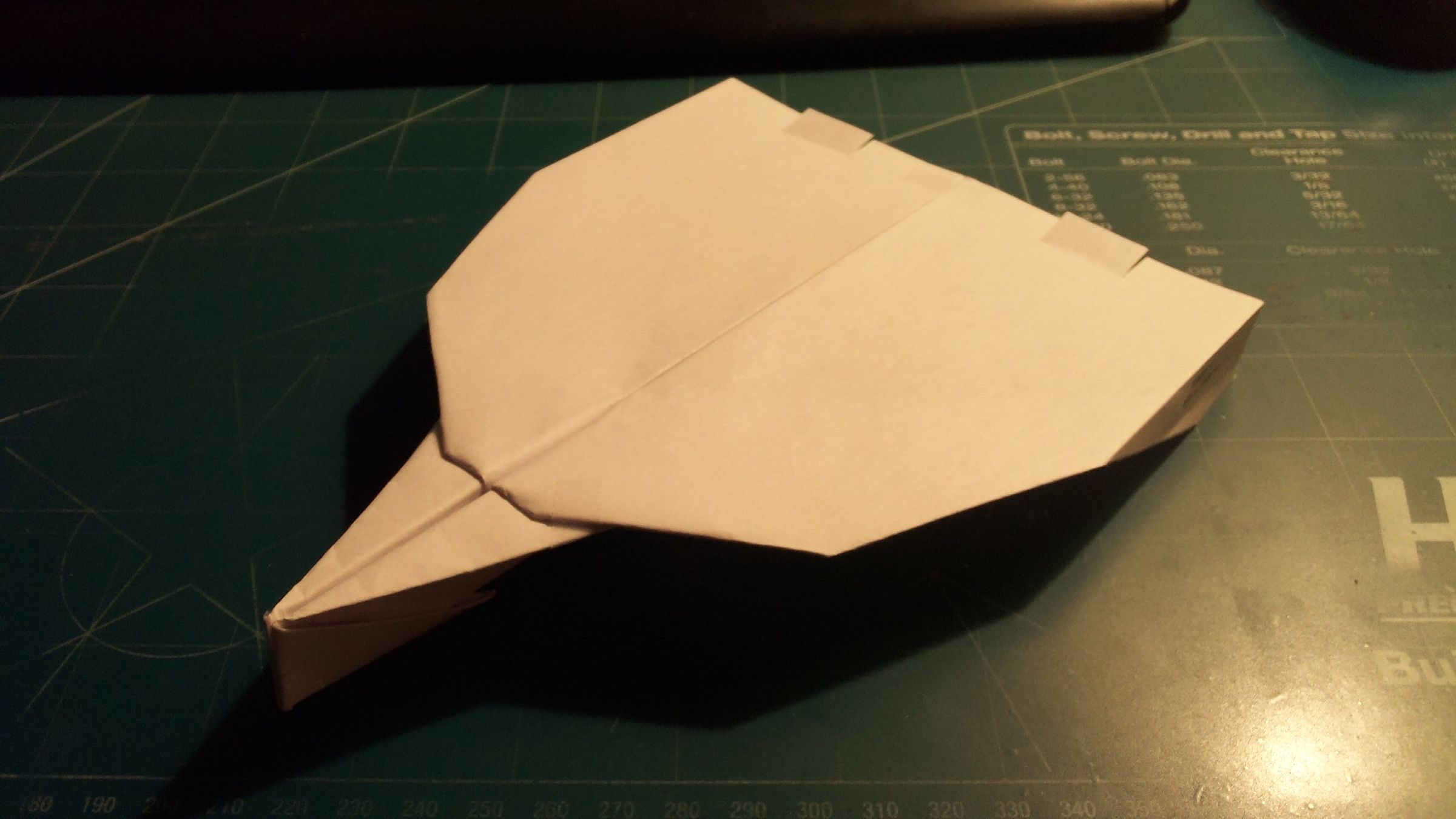 How to Make the UltraSabre Paper Airplane