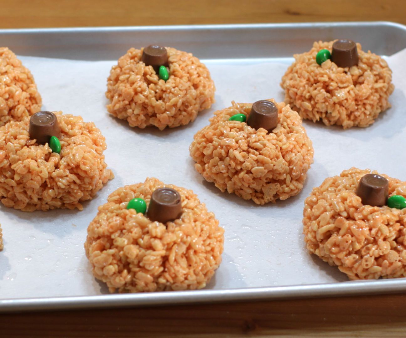 Pumpkin Rice Krispies Treats