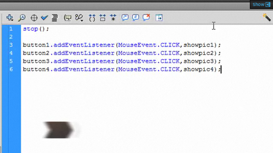 make presentation with flash Write the Actionscript