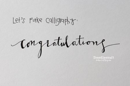 How to Fake Script Calligraphy! : 6 Steps (with Pictures) - Instructables