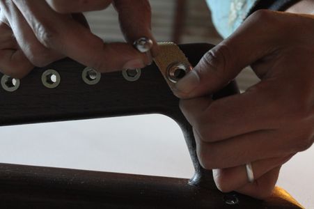 Attach Strips to Upper Left Bracket and Lower Right Bracket in Numerical Order