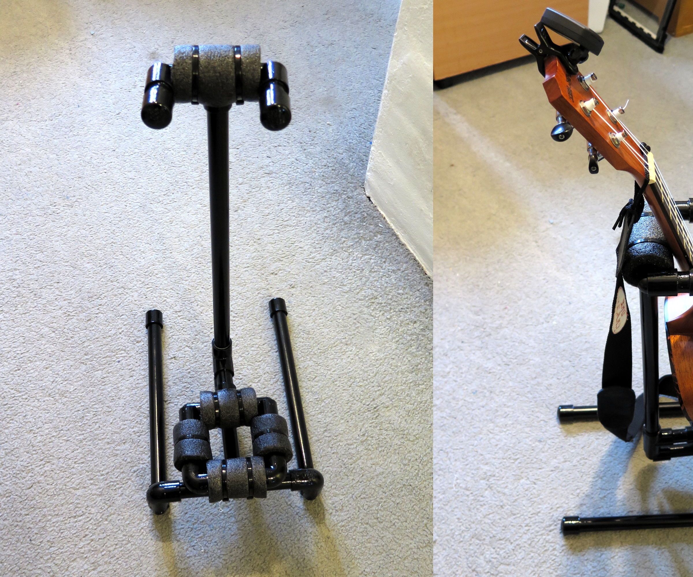 PVC Ukulele Stand (improved)