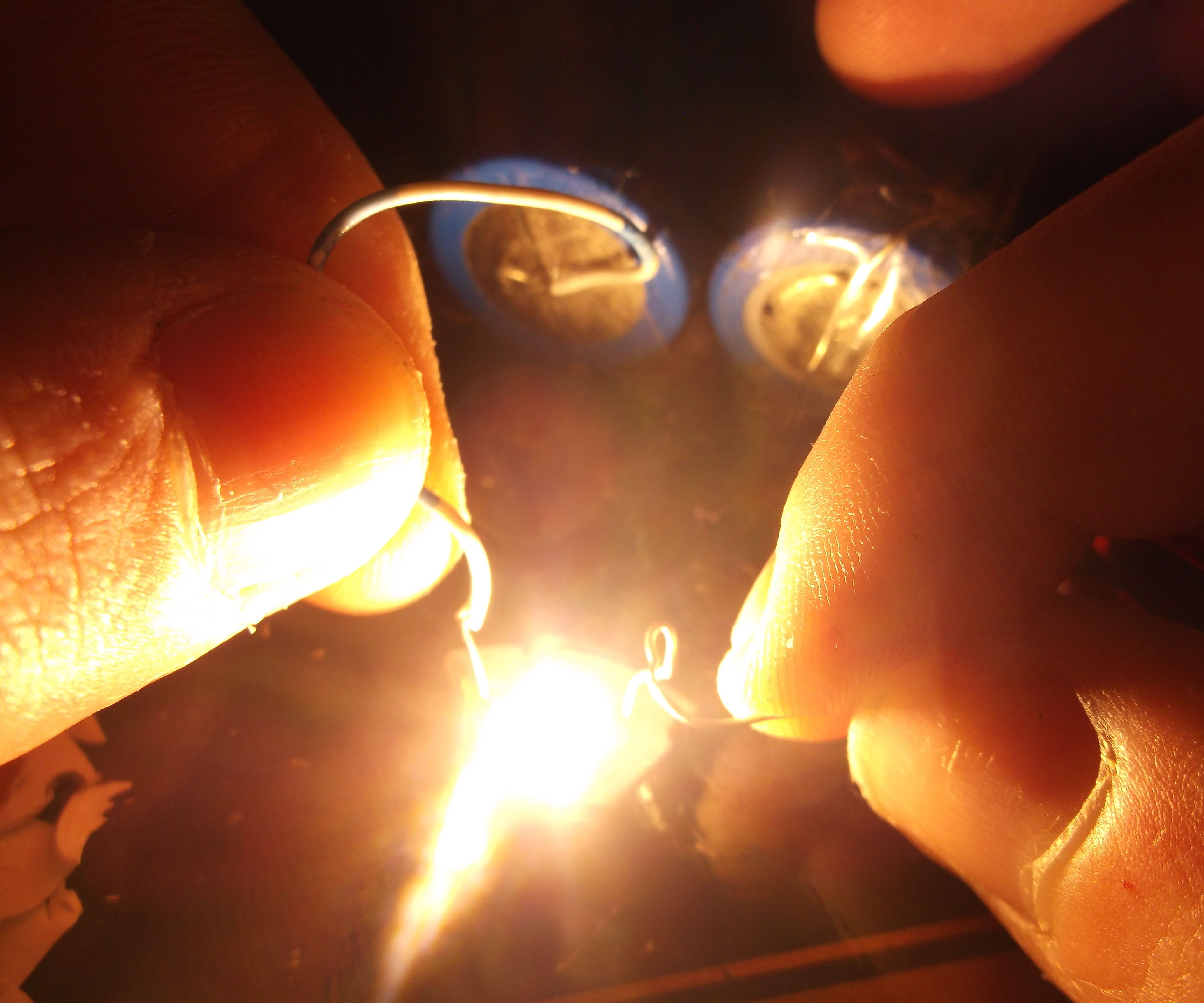 Re-using LED Bulbs for Blinding Lights!