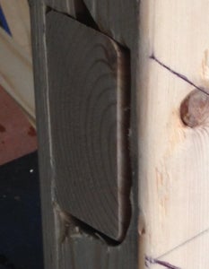 Resin Top Reclaimed Wood Coffee Table With Slide Out TV Tray and Funky Leg Design