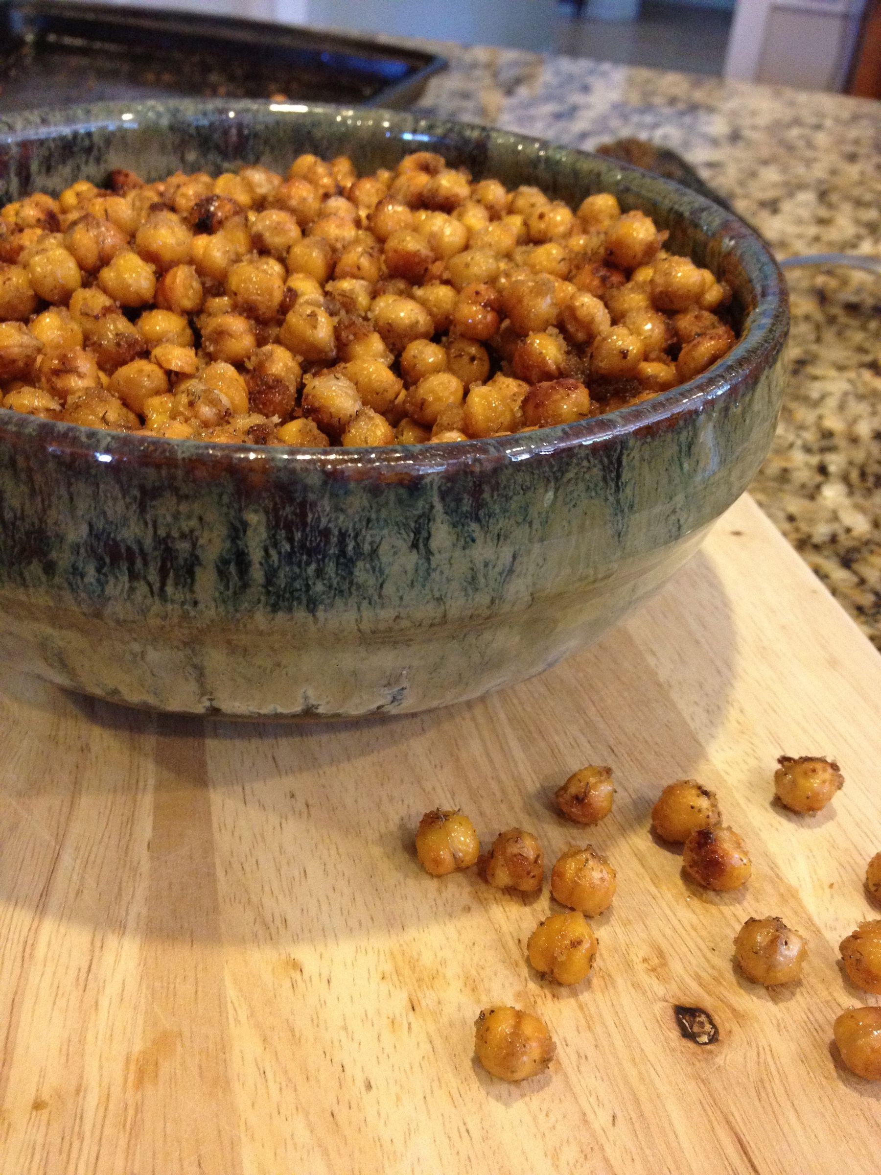 Roasted Ranch Chickpea Poppers