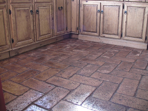 Cheap and Easy Brick Floors