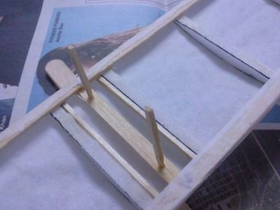 Adding Dowels to Wing for Mounting