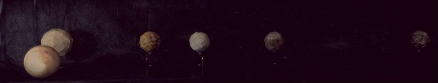 Modelo En Papel De Jupiter Y Sus Cuatro Satelites Galileanos / Paper Model of Jupiter and Its Four Galilean Satellites