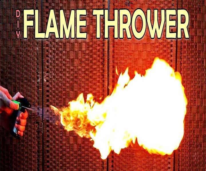 Homemade Flame Thrower (Video)