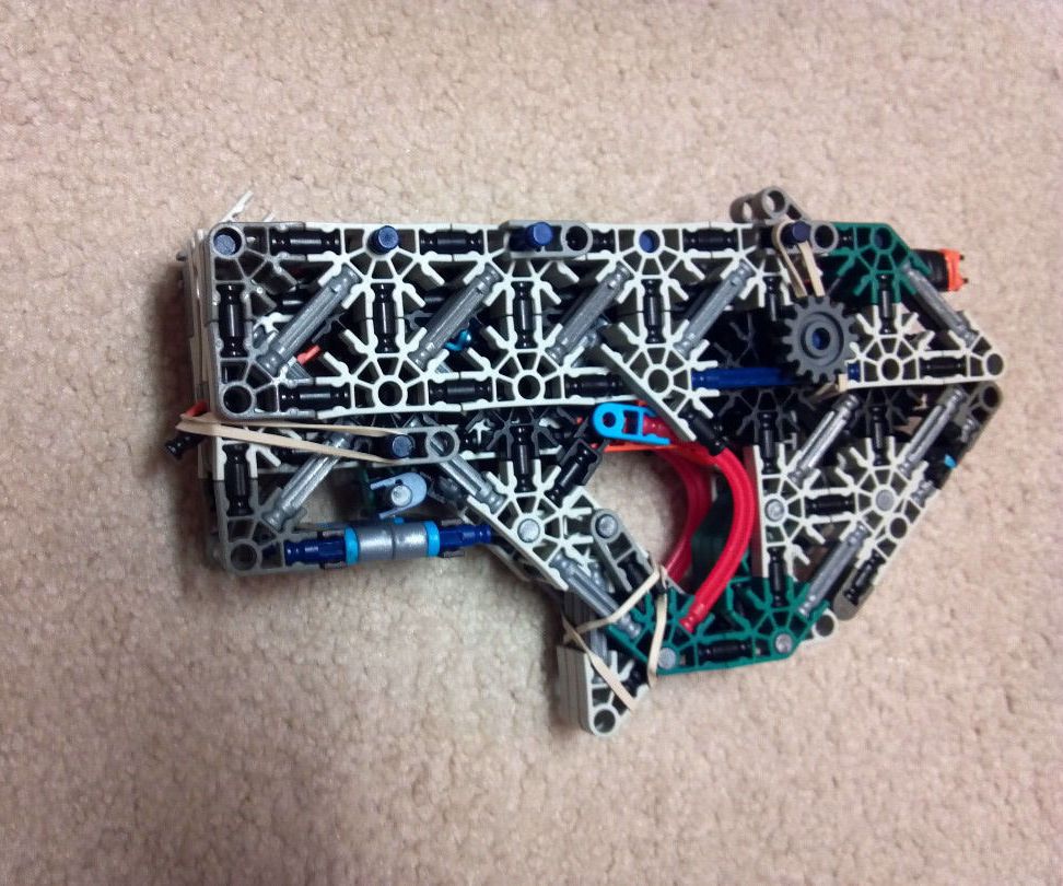 Knex Gun: Thunderbolt Hand Cannon + Internals.