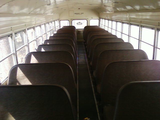 Removing School Bus Seats