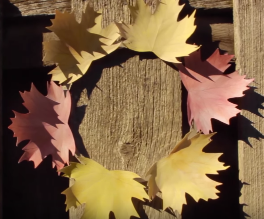 Paper Leaf Wreath
